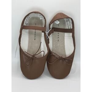 Danskin Kids Ballet Shoes Size 1 Cocoa DN-1480 NWT
